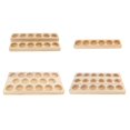 thumbnail image 3 of Milaget Handmade Wooden Essential Oil Displaying Storage Organizer Rack Stand Holder for 6 Slots, 3 of 9