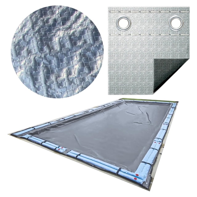 Swimline Hydrotools Silver King Couverture de Piscine d'Hiver pour Piscines Creusées 12 x 24 Pi