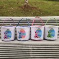 thumbnail image 2 of Bunny Printing Easter Egg Gift Storage Basket Canvas Tote Handbag Bucket Bag, 2 of 4