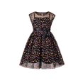 thumbnail image 1 of Robe Fille Multicolore Arc-en-Ciel à Pois Tulle Noir Robe de Soirée 10 Ans, 1 of 1
