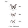 thumbnail image 3 of XZNGL 3D Color Stereo Butterfly Personality Creative Living Room Bedroom Wall Stickers, 3 of 7
