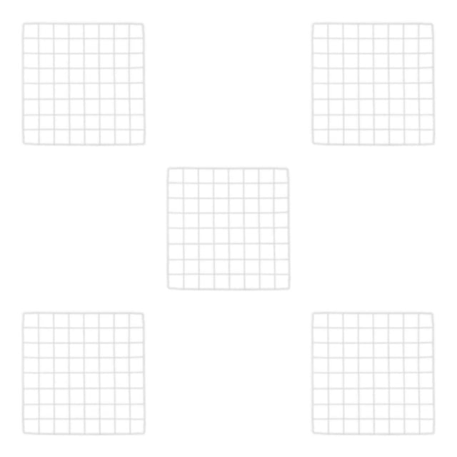 Transemion Portable Pet Playpen Panel Cage Fence Metal Guinea pig Wire plain white Grid 5Set