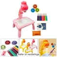 thumbnail image 3 of Drawing Table LED Educational Toys Children Painting Board for Kids Pink Giraffe, 3 of 8
