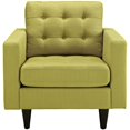 thumbnail image 2 of LexMod Empress Upholstered Armchair in Wheatgrass, 2 of 5