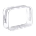 thumbnail image 2 of Clear Makeup Bag Reusable for Women and Men Travel PVC Storage, 2 of 8