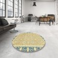 thumbnail image 3 of Ahgly Company Indoor Rectangle Abstract Copper Green Oriental Area Rugs, 7' x 9', 3 of 6