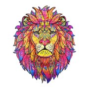 Animal Shaped Wooden Jigsaw Puzzle Coloful 3D Wooden Puzzle for Adults Teenagers Family Game Play Toys Gift