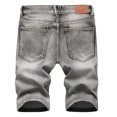 thumbnail image 3 of Teissuly Summer Shorts Discount Men's High-end Ripped Personality Camouflage Stitching Trend Shorts, 3 of 8