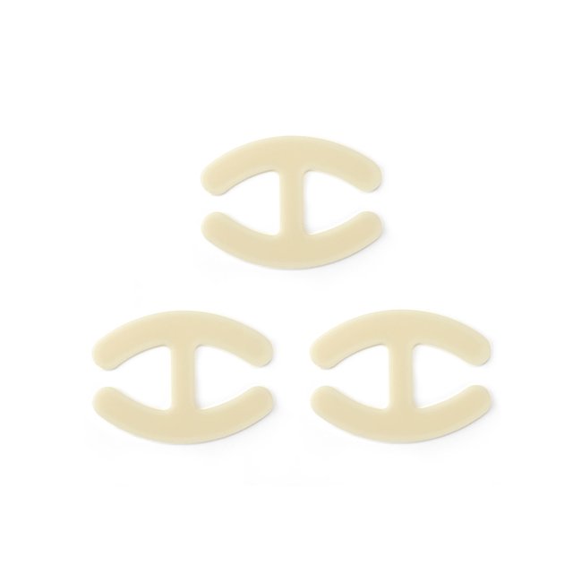 INSPIRE CHIC Bra Shoulder Strap Clips Buckles Bra Strap Anti-Slip Buckles Straps for Women Skin Color-H Shape