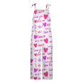 thumbnail image 4 of PMUYBHF Salopette en Denim du 4 Juillet pour Femmes Grande Taille Femme Saint-Valentin Imprimée Rétro Décontractée Simple Combinaison à Bretelles Pantalon, 4 of 4