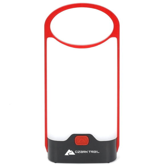 Ozark Trail Lanternes à piles à cadre mince en aluminium à DEL de 160 lumens rouge
