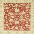 thumbnail image 1 of Ahgly Company Indoor Square Abstract Bright Orange Oriental Area Rugs, 4' Square, 1 of 6