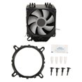 thumbnail image 2 of CPU Air Cooler, 48cfm 22dB Desktop CPU Cooling Fan Dual Tower 6 Heat Pipes  for 1200 1700 Socket, 2 of 7