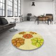 thumbnail image 4 of Ahgly Company Tapis d'Intérieur Lavable en Machine Carré Transitionnel Sedona Brun, 8 Pieds Carré, 4 of 7