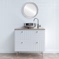 thumbnail image 2 of Miroir Encadré Toronto - Feuille d'Argent avec Antique Noir, 2 of 6
