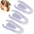 thumbnail image 1 of Nvzi New Banana Hair Clips– 3Pcs Banana Clips Hair for Thick Hair, Interlocking Banana Comb Stretch Flexible Hair Combs Clips Flexible Ponytail (3Pcs White), 1 of 5