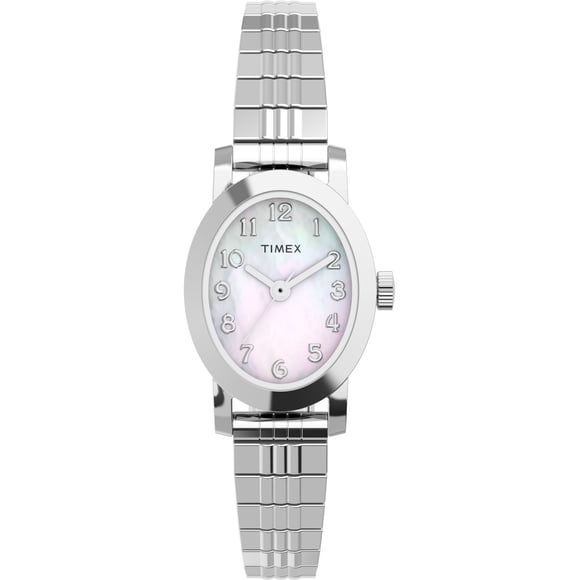 Montre TIMEX® Cavatina 18 mm avec bracelet extensible en acier inoxydable
