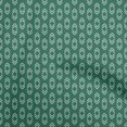 thumbnail image 1 of oneOone Rayon Sea Green Fabric Asian Ikat Craft Projects Decor Fabric Printed By The Yard 56 Inch Wide, 1 of 4