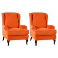 thumbnail image 2 of tredstone 2x Breathable Armchair Cover Stay Fresh And Comfortable In Any Weather Soft orange, 2 of 6