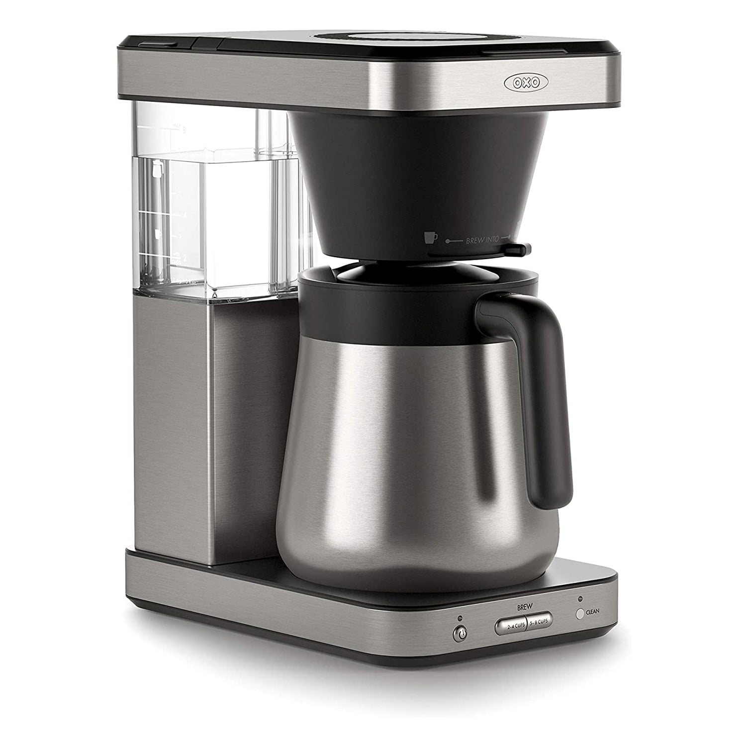 OXO Brew Machine à café en acier inoxydable pour 1 ou 8 tasses avec carafe isolée