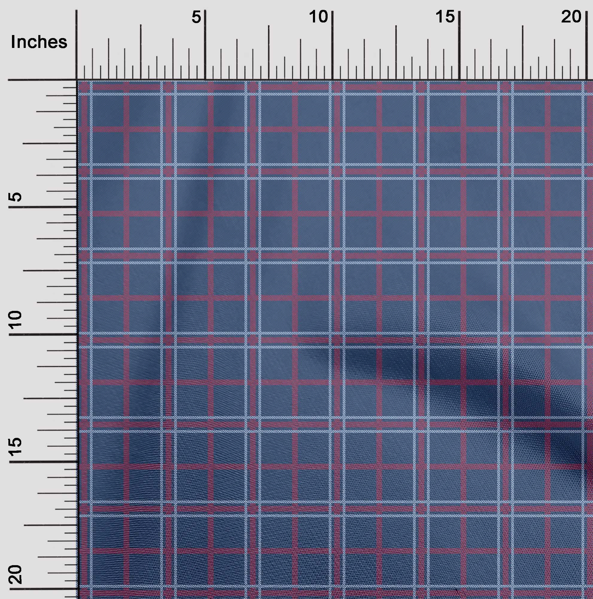 oneOone Cotton Poplin Fabric Tartan Check Fabric Prints By Yard 42 Inch Wide