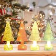 thumbnail image 1 of Lksixu Crystal Christmas Tree, Christmas Decorations 5.9" Pre-lit Tabletop Christmas Tree Figurine with LED Lights, Battery Operated Glowing Xmas Tree Night Lamp Table Centerpiece for Holiday Party, 1 of 7