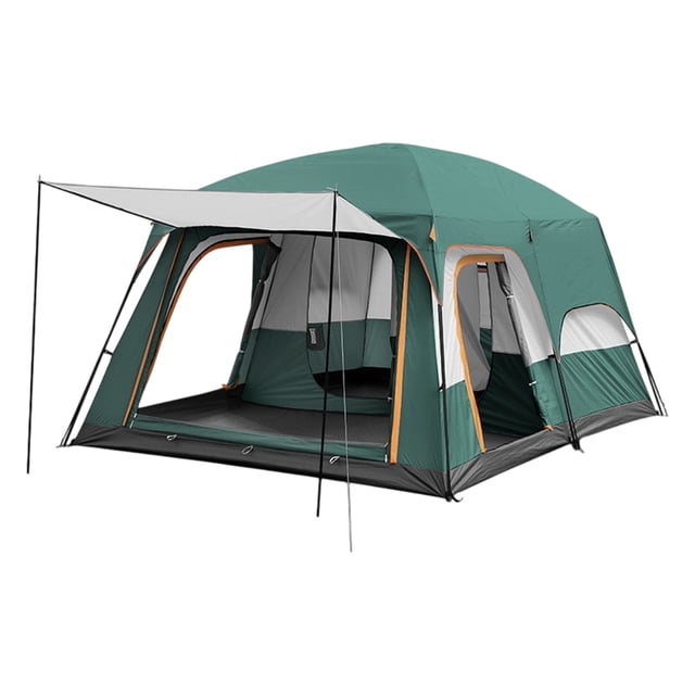 Tente Familiale de Camping Imperméable Installation Facile Séparateur de Pièce Tente Familiale Tente Tente Protégée UV Tente de Camping Extérieure Grande Tente Verte