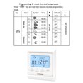 thumbnail image 3 of 230V Programmable Thermostat LCD Digital Water Heater Thermostat Household Temperature Controller 6 Time Period Programming 3A, 3 of 8