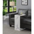 thumbnail image 2 of Convenience Concepts Northfield Admiral C End Table, Faux White Marble, 2 of 2