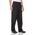thumbnail image 1 of Chef Works Men's Essential Baggy Chef Pants, Black, Medium, 1 of 4