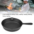 thumbnail image 2 of Professional Cast Iron Skillet 16cm 20cm Non Stick Vintage Cast Iron Skillet Frying Pan Burnt Restaurant Chef Pre Seasoned Pan[20cm], 2 of 8