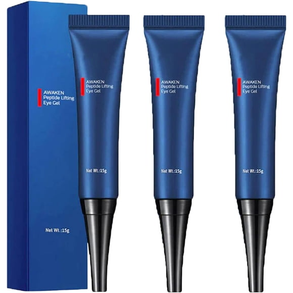 LAICAIW Awaken Peptide Lifting Eye Gel Eye Cream, Firm Peptide Firming Eye Gel, Open Eyes Awaken Peptide Lifting Eye Gel for Women Men (3PCS)
