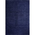 thumbnail image 1 of Ladole Rugs Solid Color Shaggy Meknes Durable Beautiful Turkish Indoor Big Runner Rug in Navy Blue 2'7" x 9'10", 1 of 4