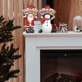 thumbnail image 2 of Yescom Décoration de Table de Noël Bonhomme de Neige & Père Noël Thème de Noël Mariage Fête à la Maison Décoration de Table Lot de 2, 2 of 9