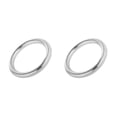 thumbnail image 2 of Thinsony Solid 304 Stainless Steel Webbing Strapping Welded DIY Ring Craft O Silver 39x8mm 2Set, 2 of 6