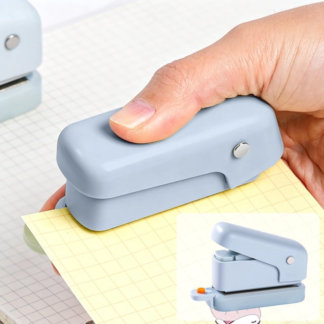 6 Hole One Handed Hole Puncher Mini Portable Paper Punch