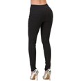 thumbnail image 3 of Jeans Taille Haute à Jambe Droite pour Femmes de Couleur Unie, 3 of 6