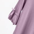 thumbnail image 4 of AherBiu Pajamas Tops for Women Oversized Ruffle 1/2 Sleeve Basic Layer Top Tees Shirts Comfy Soft Undershirts, 4 of 5
