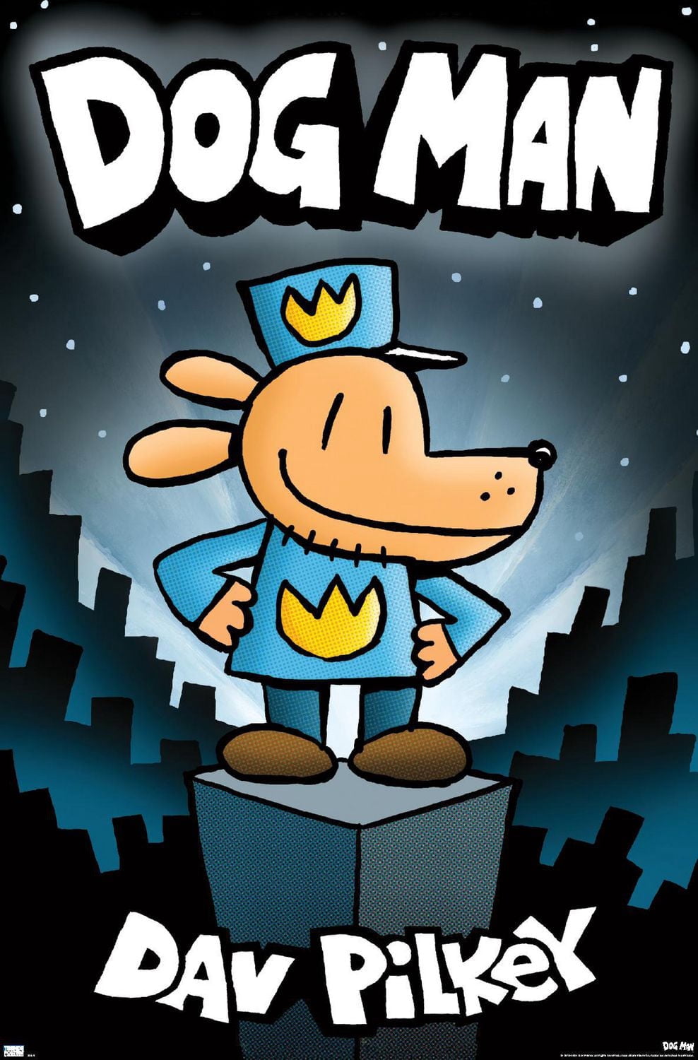 Dog Man - Book Cover (2016) Wall Poster, 22.375" x 34"