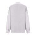 thumbnail image 4 of MeetoTime Oversized Long Sleeve Pullover for Women Fall Trendy V-Neck Loose Solid Color Sweatshirt Tops, 4 of 5