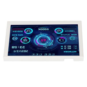 Moniteur informatique Temp, PC Affichage de panneau de capteur Luminosité réglable DIY Thème 5in IPS Pour le bureau