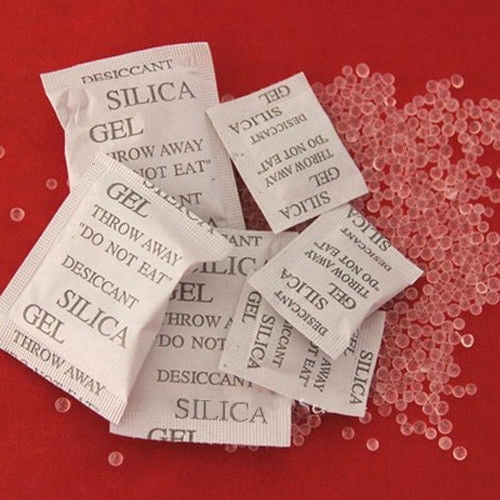 HEVIRGO 100 Packs Drypack Silica Gel Packets Moistureproof Moisture Absorber Desiccants