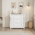 thumbnail image 4 of Commode à 3 Tiroirs, Coffre de Rangement en Bois de 29,3 Po de Hauteur pour Chambre, Salon et Entrée, 4 of 8