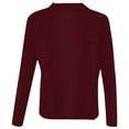 thumbnail image 4 of IMENGL Veste de Petit Tailleur Décontractée Unie, Rouge 4TG, Taille M-5TG, 4 of 5