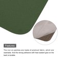 thumbnail image 4 of Uxcell 6 Pcs Pièces Thermocollantes Patchs de Réparation en Tissu pour Vêtements Vert Armée, 4 of 6