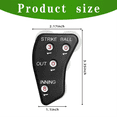 thumbnail image 1 of 4 Wheel Baseball Umpire Clicker-Umpire Indicator Gear-Practical Baseball Counter Clicker for Scorekeeper Recording Outs, 1 of 5