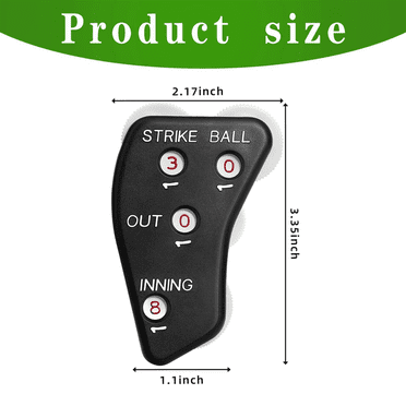 Cliquet d'Arbitre de Baseball à 4 Roues - Indicateur d'Arbitre, Engrenage - Cliquet de Compteur de Baseball Pratique pour Gardien de Pointage, Enregistrement des Outs