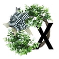 thumbnail image 1 of Unique Last Name Year Round Front Door Wreath With Bow Welcome Sign Garland 26 Letter Farmhouse Wreath For Front Door Spring All Seasons Outside Hanger, 1 of 3