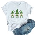 thumbnail image 1 of QIPOPIQ T-Shirts à Manches Courtes pour Femmes à Col Rond T-Shirts de la Saint-Patrick Hauts Shamrock T-Shirt Vert Chemise Chemise T-Shirts de la Saint-Patrick Tee T-Shirt T-Shirts Imprimés de Fête T-Shirts Graphiques Aubaines, 1 of 7