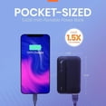 thumbnail image 4 of Emerge Helix TurboVolt+ 5,000mAh Power Bank with Dual USB A Ports, Black, 4 of 6
